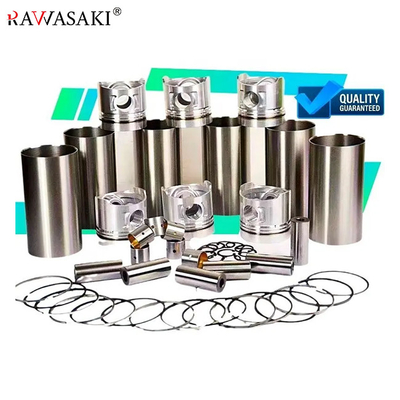Doosan Excavator D1146 D1146T DE08 กระบอกสูบเครื่องยนต์ 65.01201-0050 ลูกสูบ 65.02501-0507 Liner Kits