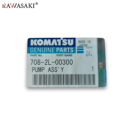 Komatsu Excavator PC200-7 ปั๊มไฮดรอลิกสำหรับรถขุด 708-2L-00300 ปั๊มหลัก